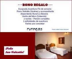 Oferta BONO REGALO Escapada San Valent�n 2010 10% DTO