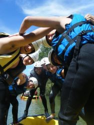 Rafting r�o Cabriel (Grupos escolares)